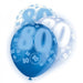 Age 80 Birthday Balloons (6pk) - Blue The Ultimate Balloon And Party Shop Cheltenham & Gloucester Balloons & Fancy Dress 