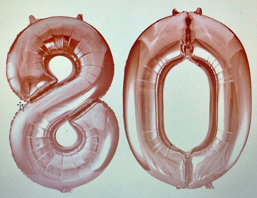 Age 80 Number Foil Balloons The Ultimate Balloon And Party Shop Cheltenham & Gloucester Balloons & Fancy Dress 