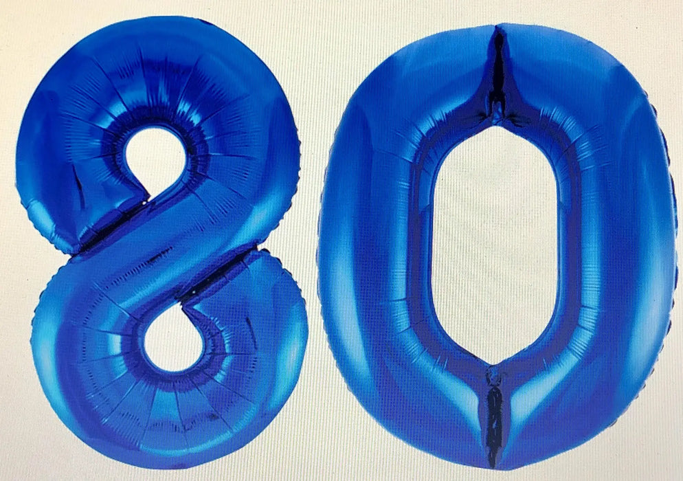 Age 80 Number Foil Balloons The Ultimate Balloon And Party Shop Cheltenham & Gloucester Balloons & Fancy Dress 