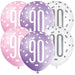 Age 90 Birthday Balloons (6pk) - Pinks The Ultimate Balloon And Party Shop Cheltenham & Gloucester Balloons & Fancy Dress 