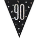 Age 90 Bunting - Black The Ultimate Balloon And Party Shop Cheltenham & Gloucester Balloons & Fancy Dress 