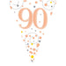 Age 90 Bunting - Rose Gold The Ultimate Balloon And Party Shop Cheltenham & Gloucester Balloons & Fancy Dress 