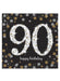 Age 90 Napkins - Black and Gold The Ultimate Balloon And Party Shop Cheltenham & Gloucester Balloons & Fancy Dress 