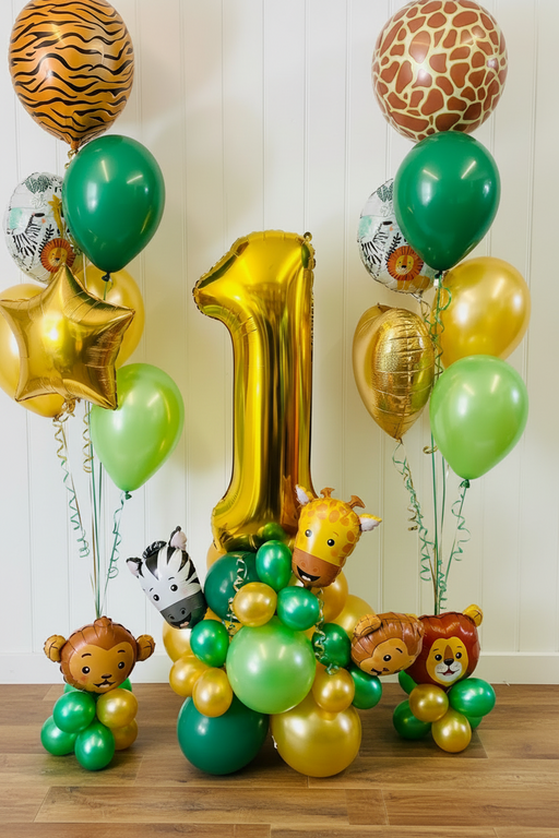 Age Animal Balloon Stack - Single Number The Ultimate Balloon And Party Shop Cheltenham & Gloucester Balloons & Fancy Dress 