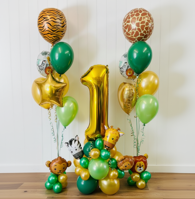 Age Animal Balloon Stack - Single Number The Ultimate Balloon And Party Shop Cheltenham & Gloucester Balloons & Fancy Dress 
