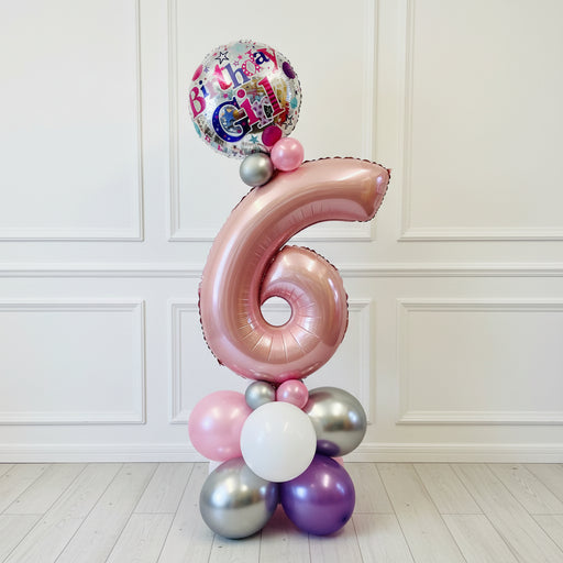 Age Balloon Stack - Single Number The Ultimate Balloon And Party Shop Cheltenham & Gloucester Balloons & Fancy Dress 