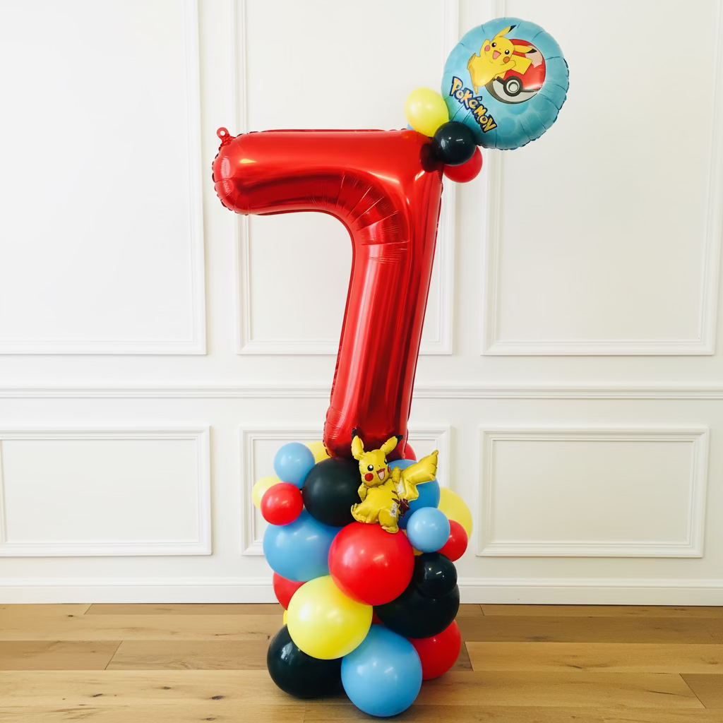 Pokemon Balloon Stack Age Themed Balloon Column - Pokemon — The Ultimate Balloon And Party Shop