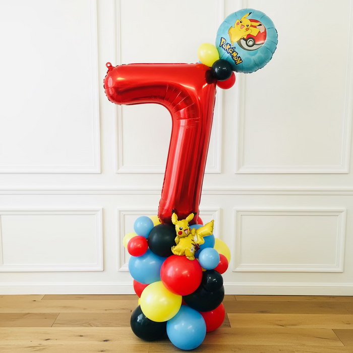 Age Themed Balloon Column - Pokemon The Ultimate Balloon And Party Shop Cheltenham & Gloucester Balloons & Fancy Dress 