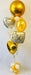 Deluxe 50th Golden Anniversary balloon display - The Ultimate Balloon & Party Shop