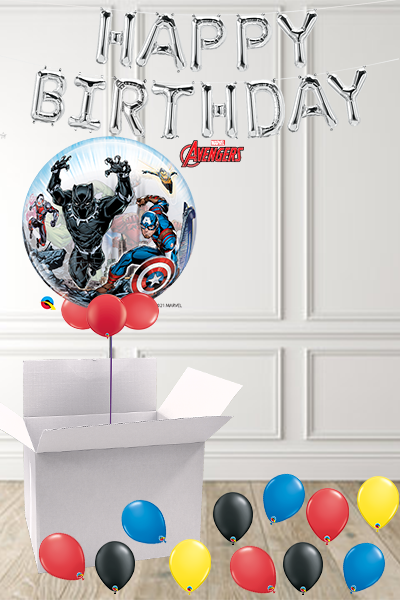 Avengers Bubble in a Box delivered Nationwide - The Ultimate Balloon & Party Shop