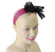 80's Neon Lace Headband - Pink - The Ultimate Balloon & Party Shop