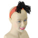 80's Neon Lace Headband - Orange - The Ultimate Balloon & Party Shop