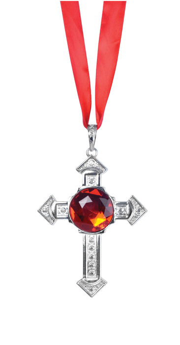 Vampire Jewelled Cross Necklace - The Ultimate Balloon & Party Shop