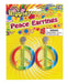 1960's Multicolored Peace Earrings - The Ultimate Balloon & Party Shop