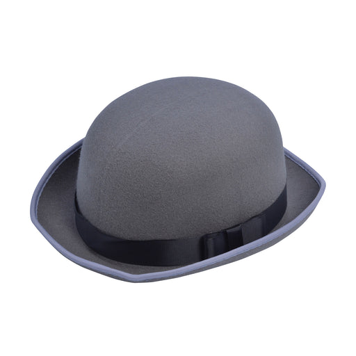 Grey Fabric Bowler Hat - The Ultimate Balloon & Party Shop