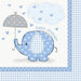 Baby Shower Napkins - Blue Elephants The Ultimate Balloon And Party Shop Cheltenham & Gloucester Balloons & Fancy Dress 