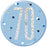 70th Birthday Badge - Blue - The Ultimate Balloon & Party Shop