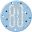 80th Birthday Badge - Blue - The Ultimate Balloon & Party Shop