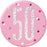 50th Birthday Badge - Pink - The Ultimate Balloon & Party Shop