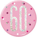 60th Birthday Badge - Pink - The Ultimate Balloon & Party Shop