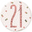 Age 21 Birthday Badge - Rose Gold - The Ultimate Balloon & Party Shop