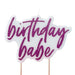Birthday Babe Candle The Ultimate Balloon And Party Shop Cheltenham & Gloucester Balloons & Fancy Dress 