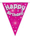 Birthday Bunting - Hot Pink The Ultimate Balloon And Party Shop Cheltenham & Gloucester Balloons & Fancy Dress 