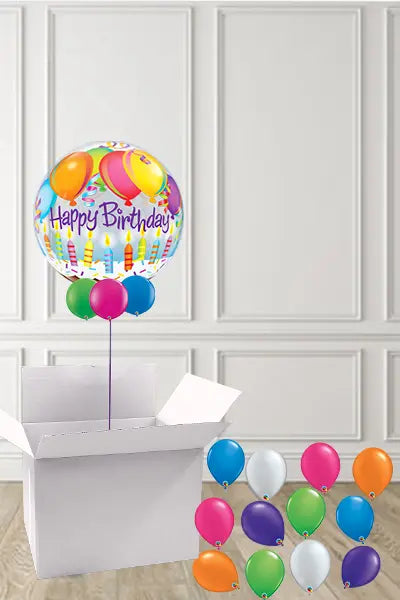 Birthday Candles Bubble in a Box delivered Nationwide The Ultimate Balloon And Party Shop Cheltenham & Gloucester Balloons & Fancy Dress 