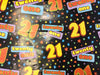 Birthday Gift Wrap - Age 21 The Ultimate Balloon And Party Shop Cheltenham & Gloucester Balloons & Fancy Dress 