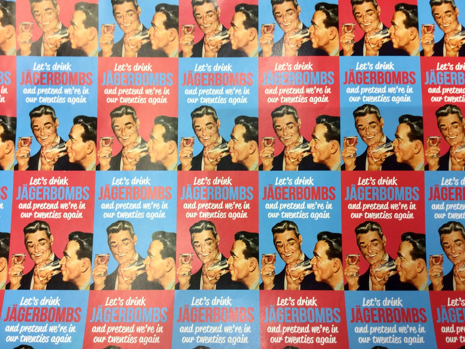 Birthday Gift Wrap - Drink Jagerbombs The Ultimate Balloon And Party Shop Cheltenham & Gloucester Balloons & Fancy Dress 