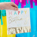 Birthday Napkins - Bright With Metallic Gold Fringe The Ultimate Balloon And Party Shop Cheltenham & Gloucester Balloons & Fancy Dress 