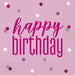 Birthday Napkins - Pink The Ultimate Balloon And Party Shop Cheltenham & Gloucester Balloons & Fancy Dress 