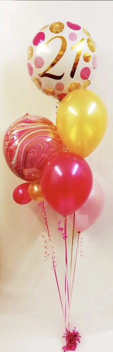 Birthday Orbz Assorted Display - Pink/Gold The Ultimate Balloon And Party Shop Cheltenham & Gloucester Balloons & Fancy Dress 