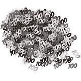 Birthday Table Confetti - Various Ages - Black & Silver The Ultimate Balloon And Party Shop Cheltenham & Gloucester Balloons & Fancy Dress 