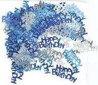 Birthday Table Confetti - Various Ages - Blue The Ultimate Balloon And Party Shop Cheltenham & Gloucester Balloons & Fancy Dress 
