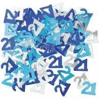 Birthday Table Confetti - Various Ages - Blue The Ultimate Balloon And Party Shop Cheltenham & Gloucester Balloons & Fancy Dress 