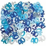 Birthday Table Confetti - Various Ages - Blue The Ultimate Balloon And Party Shop Cheltenham & Gloucester Balloons & Fancy Dress 