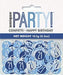 Birthday Table Confetti - Various Ages - Blue The Ultimate Balloon And Party Shop Cheltenham & Gloucester Balloons & Fancy Dress 