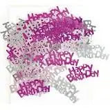 Birthday Table Confetti - Various Ages - Pink The Ultimate Balloon And Party Shop Cheltenham & Gloucester Balloons & Fancy Dress 