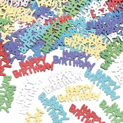 Birthday Table Confetti - Various Ages (Multicoloured) The Ultimate Balloon And Party Shop Cheltenham & Gloucester Balloons & Fancy Dress 