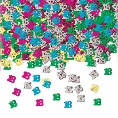 Birthday Table Confetti - Various Ages (Multicoloured) The Ultimate Balloon And Party Shop Cheltenham & Gloucester Balloons & Fancy Dress 