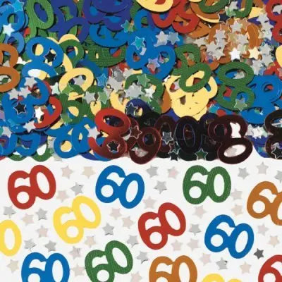 Birthday Table Confetti - Various Ages (Multicoloured) The Ultimate Balloon And Party Shop Cheltenham & Gloucester Balloons & Fancy Dress 