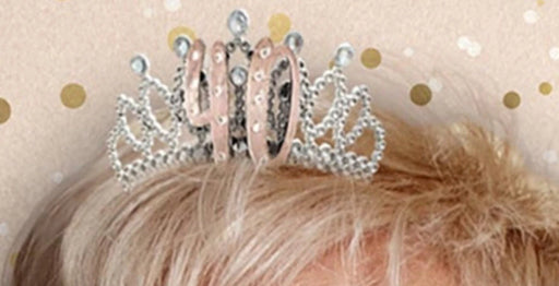 Birthday Tiara - Age 40 The Ultimate Balloon And Party Shop Cheltenham & Gloucester Balloons & Fancy Dress 