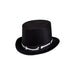 Black Satin Top Hat W/Bones Trim The Ultimate Balloon And Party Shop Cheltenham & Gloucester Balloons & Fancy Dress 