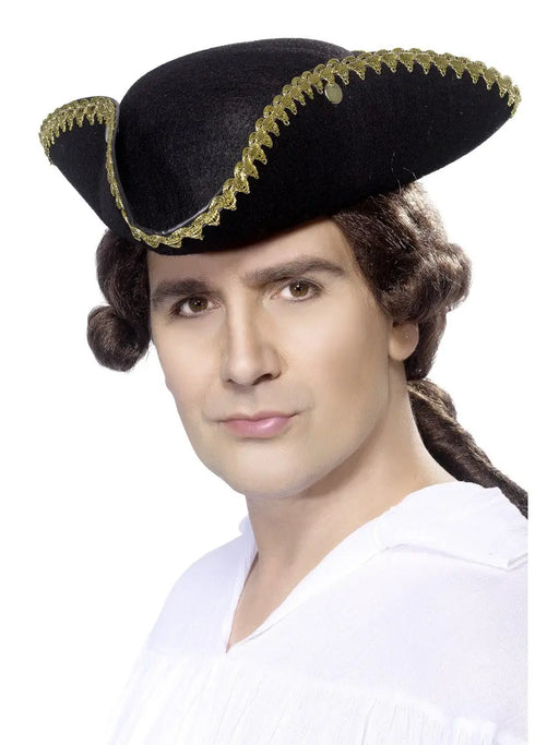Black Tricorn Hat The Ultimate Balloon And Party Shop Cheltenham & Gloucester Balloons & Fancy Dress 