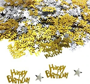 Black & Gold Birthday Table Confetti The Ultimate Balloon And Party Shop Cheltenham & Gloucester Balloons & Fancy Dress 