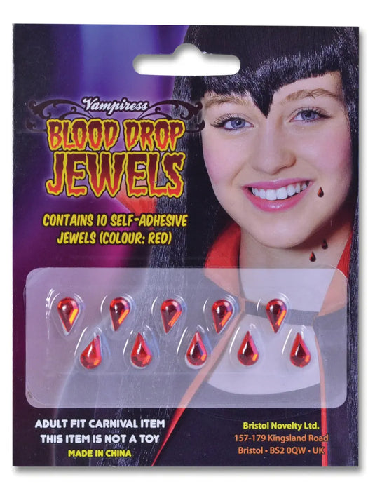 Blood Drop Jewels The Ultimate Balloon And Party Shop Cheltenham & Gloucester Balloons & Fancy Dress 