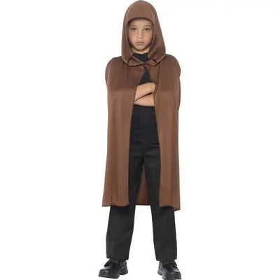 Brown Hooded Cape Children's Costume The Ultimate Balloon And Party Shop Cheltenham & Gloucester Balloons & Fancy Dress 