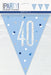 Age 40 Bunting - Blue - The Ultimate Balloon & Party Shop