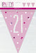 Age 21 Bunting - Pink - The Ultimate Balloon & Party Shop